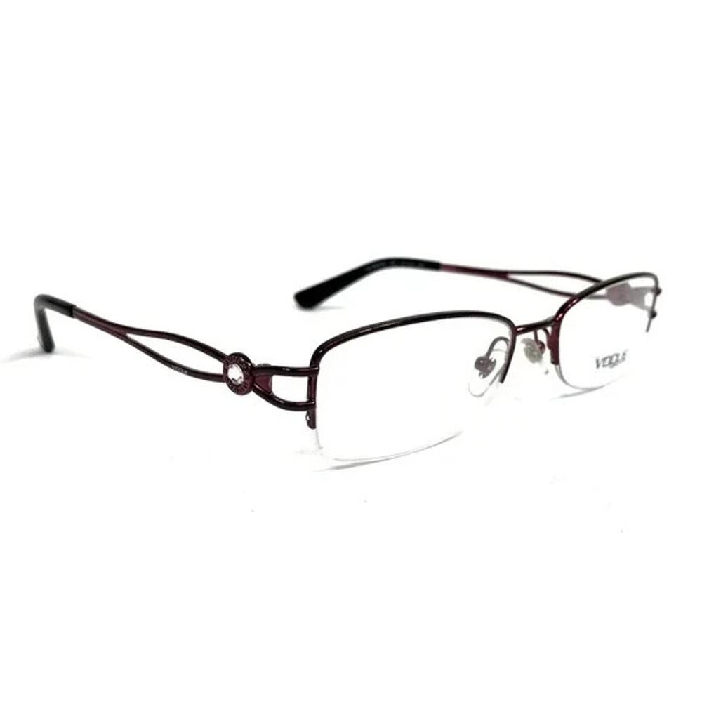 VOGUE VO 3929-BI 812 DARK PURPLE WITH CRYSTALS EYEGLASSES FRAMES 51-18-135